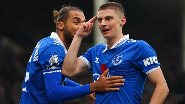 Everton và Brighton chia điểm trong trận cầu kịch tính tại Goodison Park