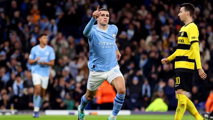 Manchester City Thăng Hoa, Đánh Bại Young Boys 3-0 Dễ Dàng