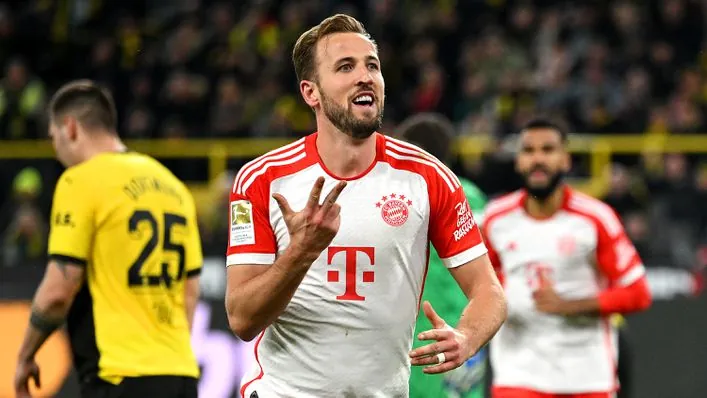 Harry Kane lập hat-trick, Bayern Munich đè bẹp Borussia Dortmund 4-0 trong Der Klassiker